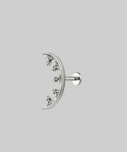 HALLOWEEN 2021 MORWENA. Gothic Arch Stud Earring - Silver