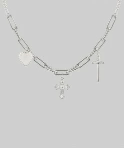 CLASSICS Necklaces & Chains MANIFEST. Multi Charm Chain Necklace - Silver