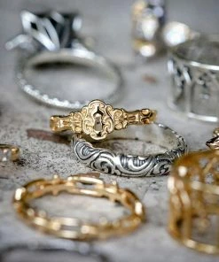 CLASSICS NO KEY. Door Lock Ring - Silver