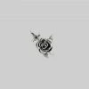 AW21 RHAPSODY. Dagger Through Rose Stud Earring - Silver