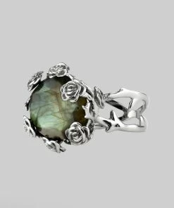 CLASSICS UTOPIA. Silver & Labradorite Roses Ring