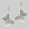 CLASSICS NEW DAWN. Huge Butterfly Hoop Earrings - Silver