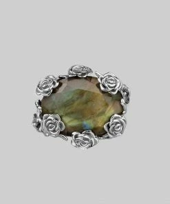 CLASSICS UTOPIA. Silver & Labradorite Roses Ring