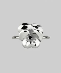 End Of Line HARMONY. Pansy Flower Ring - Silver Rings