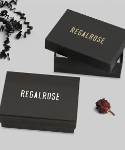 CLASSICS REBIRTH. Rose Under Glass Coffin Necklace - Gold