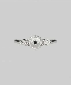CLASSICS Rings STELLAR. Black Spinel Star Silver Ring