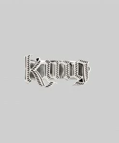 End Of Line Rings King Word Ring - Silver
