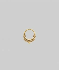 CLASSICS ANNORA MINI. Gold Tibetan Septum Ring - Piercing