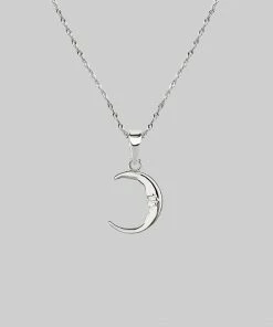 CLASSICS Necklaces & Chains ELIN. Sun & Moon Layering Necklaces - Silver