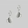 CLASSICS DARK HOUR. Mini Moon Crescent Hoop Earrings - Silver