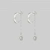 CLASSICS DAWN. Man In The Moon & Star Earrings - Silver