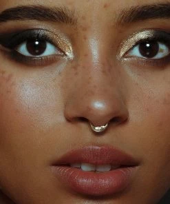 regalrose outlet shop 43 CLASSICS MAN IN THE MOON. Gold Clicker Ring - Septum Earrings