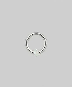 regalrose outlet shop 31 CLASSICS NEBULA. Opal Silver Clicker Ring - Septum