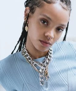 CLASSICS Necklaces & Chains XX. Chunky Curb Chain & Carabiner Clasp Necklace - Silver 6 CLASSICS Necklaces & Chains XX. Chunky Curb Chain & Carabiner Clasp Necklace - Silver