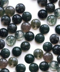 CLASSICS Necklaces & Chains DARK BLOOM. Green Moss Choker - Silver