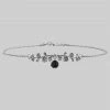 CLASSICS DARK BLOOM. Onyx Choker - Silver