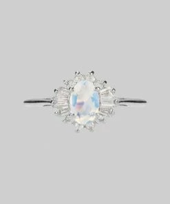 CLASSICS AURELIA. Opal Cluster Silver Ring Rings