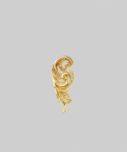 CLASSICS IMPERIAL. Ornate Flourish Stud Earring - Gold