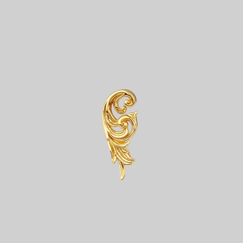 CLASSICS IMPERIAL. Ornate Flourish Stud Earring - Gold 1 CLASSICS IMPERIAL. Ornate Flourish Stud Earring - Gold