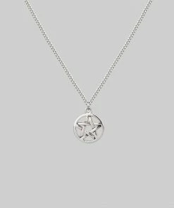 CLASSICS Necklaces & Chains ENDORA. Silver Pentagram Necklace