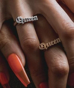 CLASSICS Rings Queen Word Ring - Silver