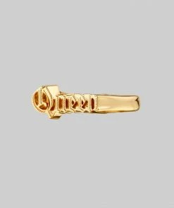 CLASSICS Queen Word Ring - Gold 6 CLASSICS Queen Word Ring - Gold