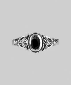 CLASSICS DARK SOUL. Detailed Onyx Silver Ring