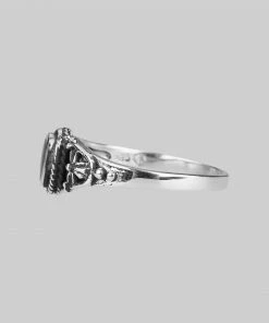 CLASSICS DARK SOUL. Detailed Onyx Silver Ring