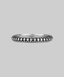 CLASSICS Rings EAST. Dotted Band Silver Ring