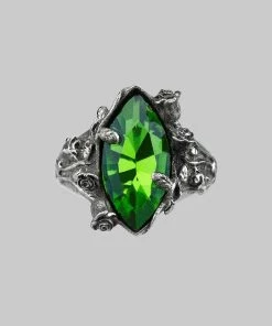 regalrose outlet shop 45 CLASSICS VERIDIAN. Dark Foliage Green Crystal Ring Rings