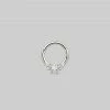 CLASSICS Earrings MOONDANCE. Moon Silver Clicker Ring - Septum