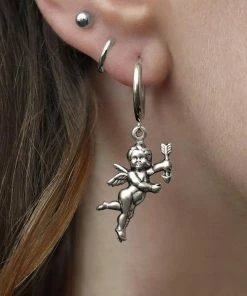 CLASSICS DAY DREAMER. Cherub Hoop Earrings - Silver