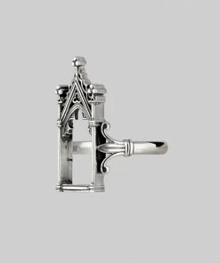 HALLOWEEN 2021 LENORE. Gothic Arch Window Ring - Silver