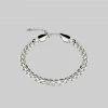 End Of Line REGARD. Cross Link Chunky Chain Bracelet - Silver Bracelets