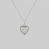 CLASSICS MY DARLING. Heart & Cubic Zirconia Necklace - Silver Necklaces & Chains