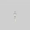 CLASSICS MOONLIGHT. Opal Moon Clicker Ring - Silver Earrings
