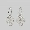CLASSICS NOXIOUS. Scorpion Hoop Earrings - Silver