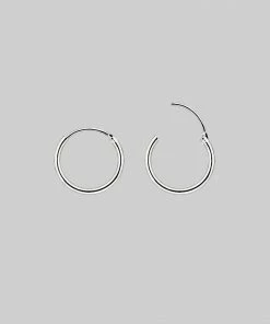 CLASSICS MEMENTO MORI. Heart Hoop Earrings - Silver