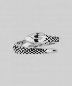 CLASSICS LUCIFER. Silver Snake Wrap Ring