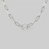 CLASSICS EVERMORE. Twisted Rope Link T-Bar Chain - Silver