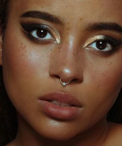 CLASSICS NEBULA. Opal Gold Clicker Ring - Septum Earrings 12 CLASSICS NEBULA. Opal Gold Clicker Ring - Septum Earrings