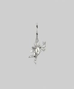 CLASSICS Cupid & Psyche Lovers Hoop Earrings - Silver