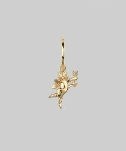 CLASSICS Cupid & Psyche Lovers Hoop Earrings - Gold