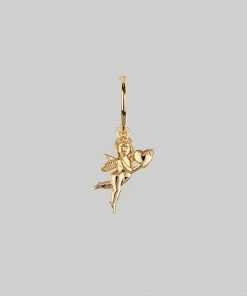 CLASSICS Cupid & Psyche Lovers Hoop Earrings - Gold