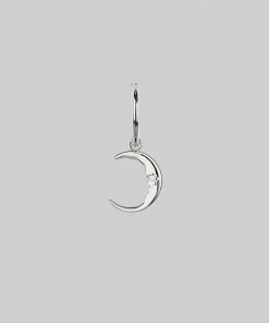 CLASSICS ELIN. Sun & Moon Hoop Earrings - Silver