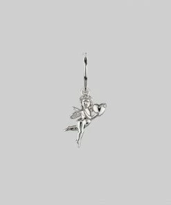 CLASSICS Cupid & Psyche Lovers Hoop Earrings - Silver