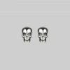 CLASSICS EDIE. Tiny Sterling Silver Skull Studs