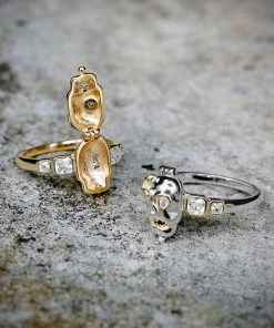 CLASSICS REVENANT. Skull Poison Box Ring - Silver Rings