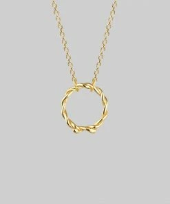 AW21 Necklaces & Chains DEVISE. Double Headed Snake Twist Necklace - Gold
