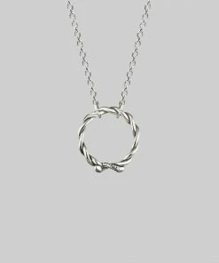 AW21 Necklaces & Chains DEVISE. Double Headed Snake Twist Necklace - Silver